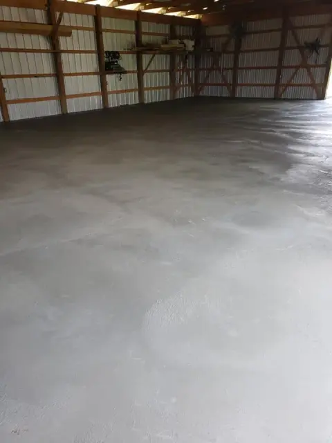 Commercial concrete installation
